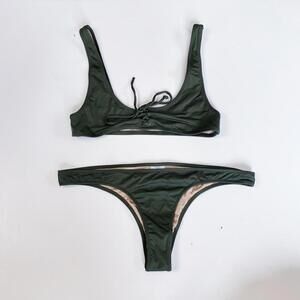 J. Crew Green Bikini